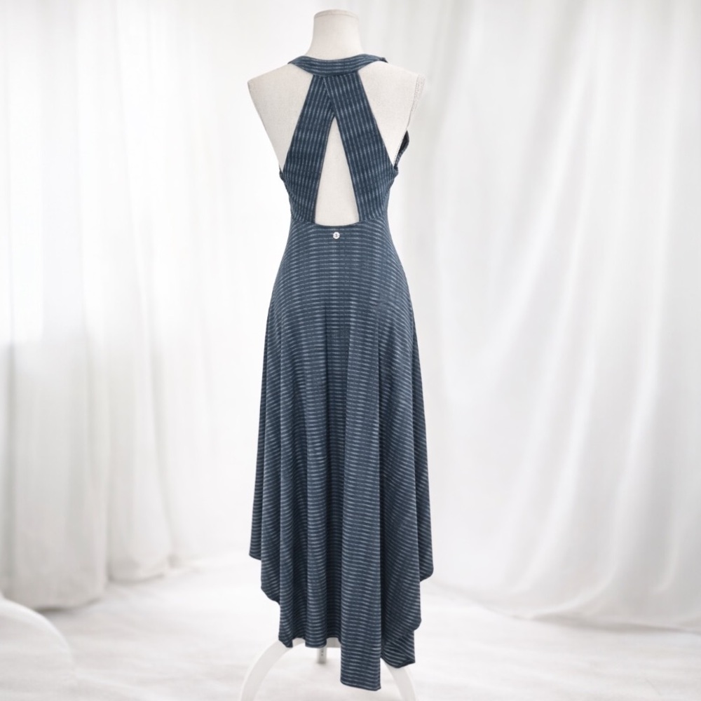 PrAna Womens Athleisure Boho Handkerchief Hem Midi Dress Racerback Size M Summer - Picture 4 of 10